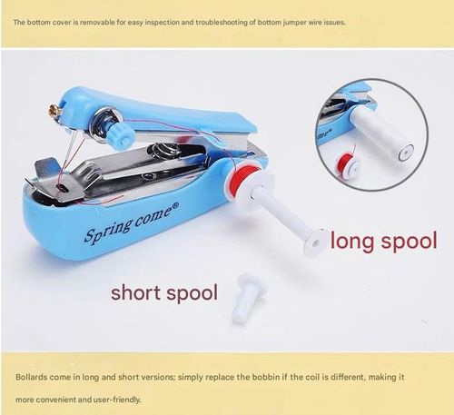 Portable mini manual sewing machine, 1 piece, a must-have for the home, easy to operate, convenient and practical, a household item, a handheld sewing tool shaped like a stapler, suitable for DIY crafts, home use and travel.