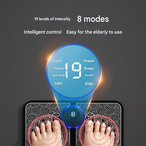 Electric Foot Massager, Foot Massage Mat, Muscle Stimulator, Electric Vibrating Massager, Foot Relaxation Massage Tool for Home Use