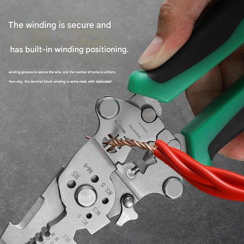2026 upgraded 16-in-1 professional multi-functional pliers, including wire winder, wire stripper, wire crimper, wire splitter, wire paralleling pliers, wire cutter, voltage tester, wrench, cable cutter, precision wire cutter, lighting and insulating handle.