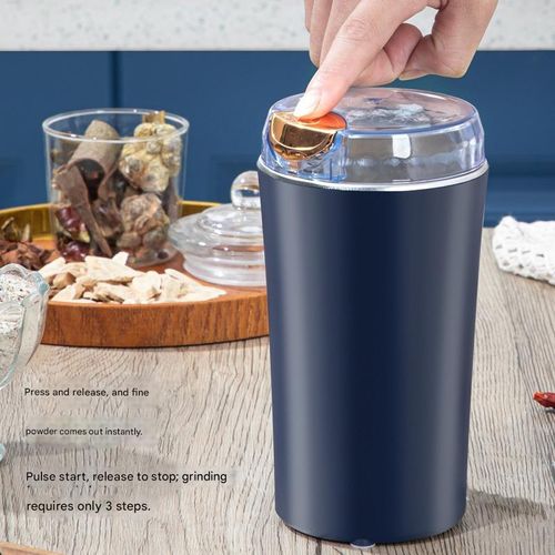Multifunctional electric grinder, high-power coffee grinding tool, versatile food-grade electric grinder for quick grinding of coffee and grains.