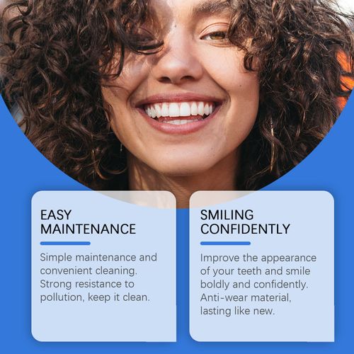 Full denture kit, cosmetic dentistry kit, enhances the beauty of your smile with comfortable materials, instantly boosting your confidence. Simple and complete kit.