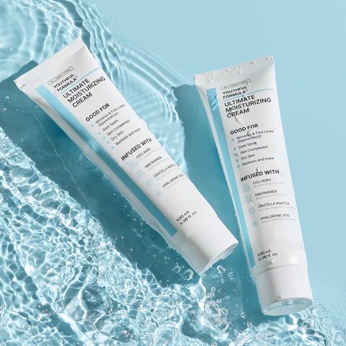 NIDA Youthful Radiance Moisturizing Cream 100ml Contains Collagen, Niacinamide, Centella Asiatica, Hyaluronic Acid. Reduces wrinkles and dark spots. Daily moisturizing. Nourishes skin.