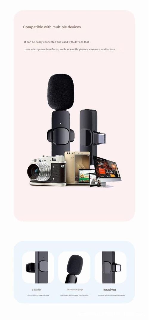 Clip-on Bluetooth Wireless Microphone, suitable for iPhone series, Android, and computers - Bluetooth mini mobile phone microphone for video recording.  2 clip-on microphones with USB-C interface, ideal for TikTok, YouTube, and Vlogs.