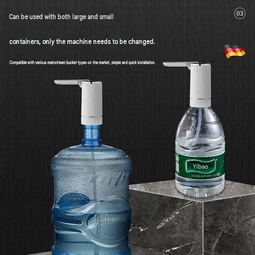 Premium wireless foldable smart water dispenser featuring 3 flow settings, USB-C charging, and compatibility with all standard water bottles and jugs.