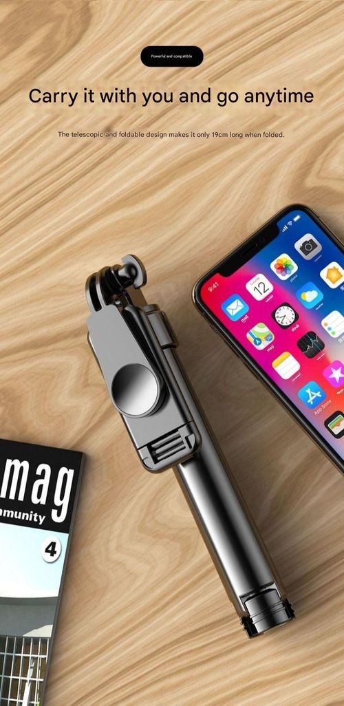 Mobile phone tripod, suitable for iPhone and Android phones, with remote control, upgraded stand, compatible with iPhone, portable and stable.