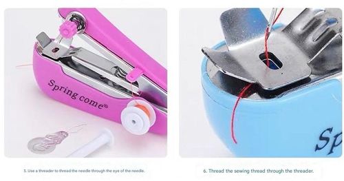 Portable mini manual sewing machine, 1 piece, a must-have for the home, easy to operate, convenient and practical, a household item, a handheld sewing tool shaped like a stapler, suitable for DIY crafts, home use and travel.