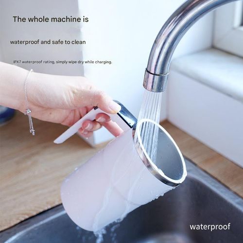 Smart self-stirring coffee mug with automatic magnetic stirring and USB charging function, perfect for home use, featuring 5 main functions and a temperature-controlled design.