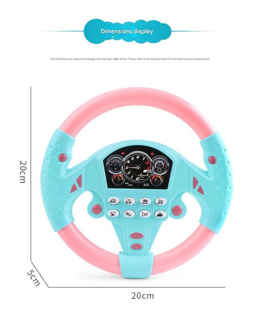 Children's Interactive Driving Simulator Steering Wheel Toy with Suction Cup Base - 360° Rotation, with Speedometer, Multiple Game Modes, Toy for Boys and Girls (AA Batteries Not Included) - Ideal Gift