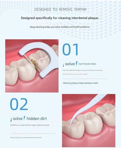 Pack of 4, 50 flosses per box, deep cleaning, suitable for daily oral care, portable disposable dental floss, interdental cleaner.