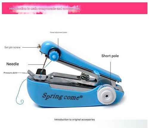 Portable mini manual sewing machine, 1 piece, a must-have for the home, easy to operate, convenient and practical, a household item, a handheld sewing tool shaped like a stapler, suitable for DIY crafts, home use and travel.