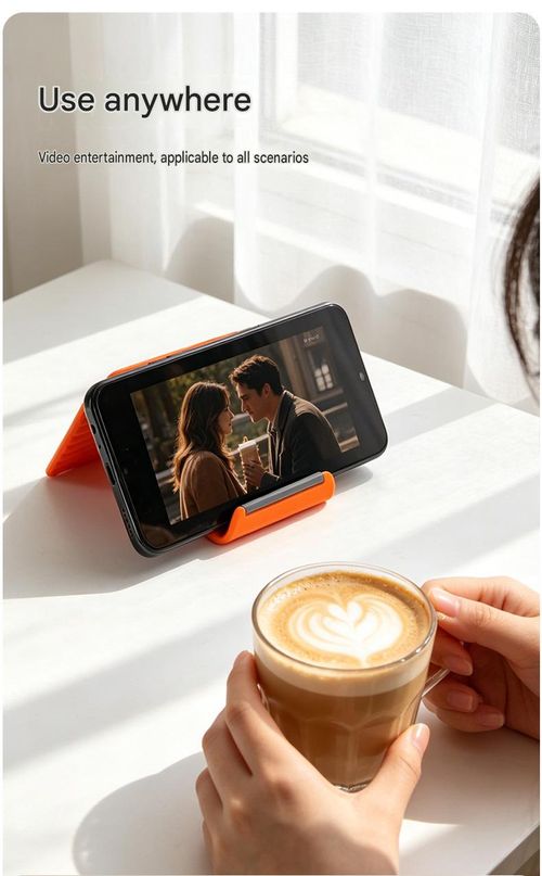The newly designed deformable folding stand for 2026 features an inner layer of aluminum and silicone, providing flexible support and allowing for bending at will. It's compatible with a wide range of phones. Orange.