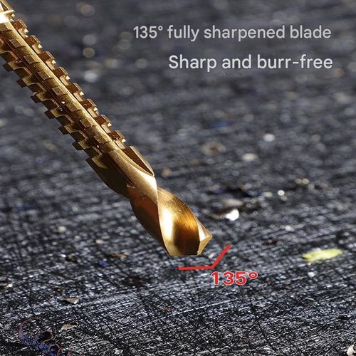 Serrated twist drill bits, stainless steel drill bits, woodworking grooving drill bits, straight shank twist drill bits, straight shank serrated drill bits