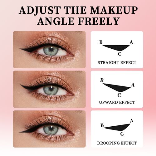 Two-pack, one brown and one black.  Rotating cat-eye eyeliner stamp pen, double-ended design for precisely creating cat-eye and winged eyeliner looks. Waterproof and smudge-proof formula, quick-drying for busy days and special occasions.