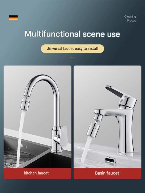 2-in-1 Pressurized Rotating Faucet with Dual Modes and Anti-Splash Aerator – Universal Accessory for Kitchen and Bathroom Sinks
