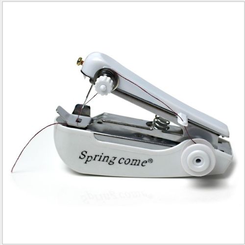Portable mini manual sewing machine, 1 piece, a must-have for the home, easy to operate, convenient and practical, a household item, a handheld sewing tool shaped like a stapler, suitable for DIY crafts, home use and travel.