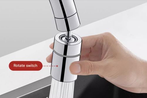 2-in-1 Pressurized Rotating Faucet with Dual Modes and Anti-Splash Aerator – Universal Accessory for Kitchen and Bathroom Sinks