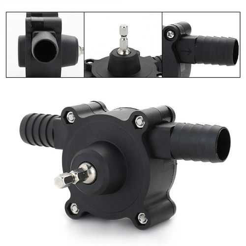 Mini electric drill pump, portable hand drill, power water pump, diesel engine oil, liquid water, self-priming transfer pump, fast water pumping speed, home garden outdoor pump, drilling rig operation.
