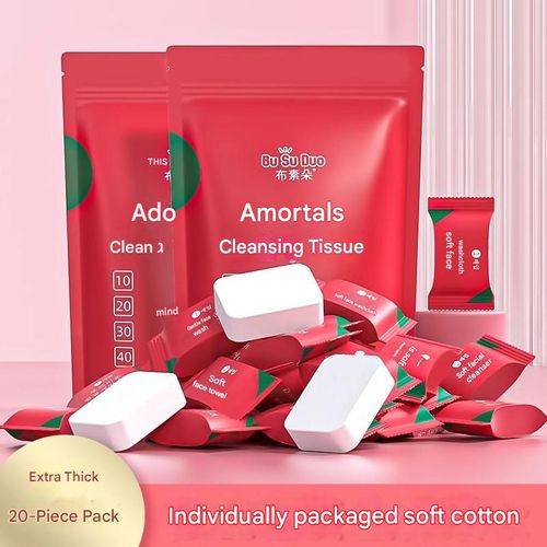 This upgraded pack of 40 extra-large, durable, and thick outdoor towels features convenient, individually packaged, compressed towels made of pure cotton.  They are clean, hygienic, and suitable for face and body cleansing, making them ideal for travel and camping.