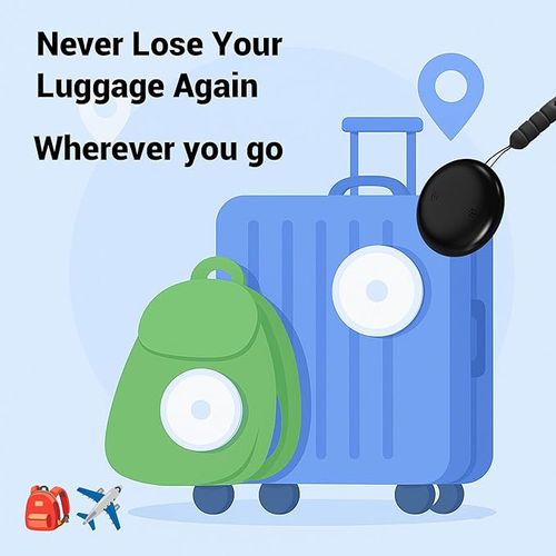 GPS Tracker, Mini Tracker with No Monthly Fees, Best Hidden GPS Tracker, Anti-Loss Device, Compatible with Apple Find My Device Function