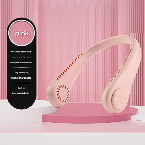 This hands-free neck fan is designed for sports and features rechargeable bladeless cooling technology, offering up to 8 hours of battery life. Its headphone-style design provides a cool and comfortable feeling to your face, neck, and shoulders during exercise, travel, and outdoor activities.