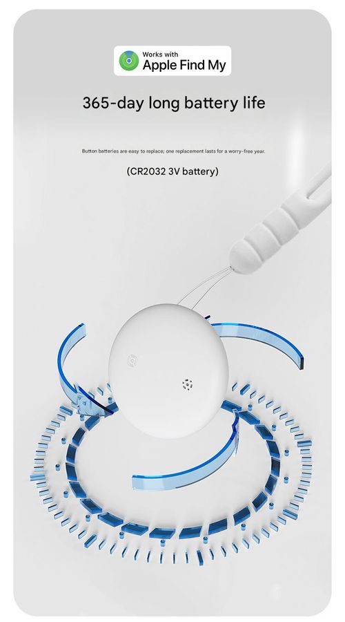 GPS Tracker, Mini Tracker with No Monthly Fees, Best Hidden GPS Tracker, Anti-Loss Device, Compatible with Apple Find My Device Function