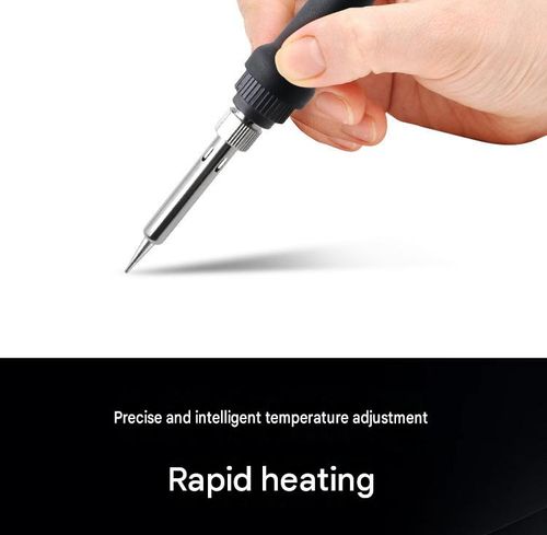 60W adjustable temperature soldering iron, internal heating constant temperature soldering iron, adjustable temperature, precise and intelligent constant temperature, double-layer wear-resistant heat insulation layer.