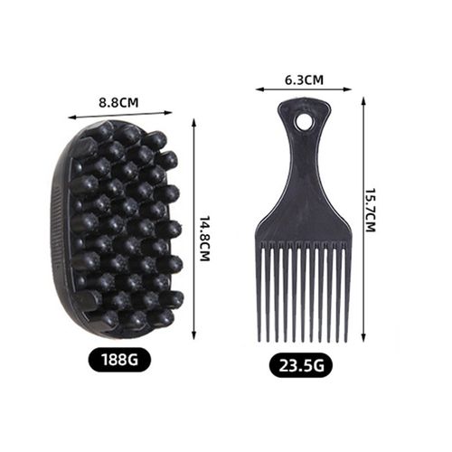 Luxury 5-Piece Silicone Comb Set - Create exquisite hairstyles, including parting, layering, updos, ponytails, backcombing, detangling, and smoothing - Odorless, gentle, and easy-to-clean hair styling combs.