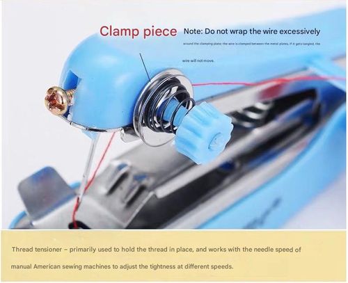 Portable mini manual sewing machine, 1 piece, a must-have for the home, easy to operate, convenient and practical, a household item, a handheld sewing tool shaped like a stapler, suitable for DIY crafts, home use and travel.