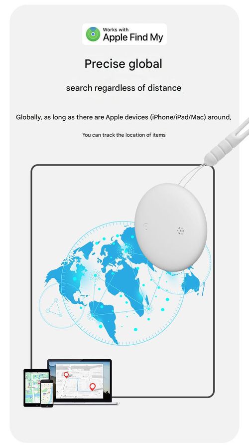 GPS Tracker, Mini Tracker with No Monthly Fees, Best Hidden GPS Tracker, Anti-Loss Device, Compatible with Apple Find My Device Function