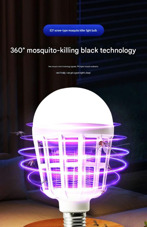 💡🦟 15W E27 2-in-1 LED Mosquito-Killing Light Bulb 3 adjustable smart modes lighting, insect-killing, or off chemical-free and highly effective at eliminating insects 🏠