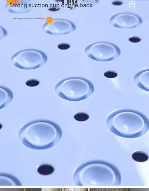 1 Non-slip shower mat, bathtub mat with drainage holes and suction cups, foot massage shower rug, household bathroom supplies, bathroom essentials. Size: 36*69