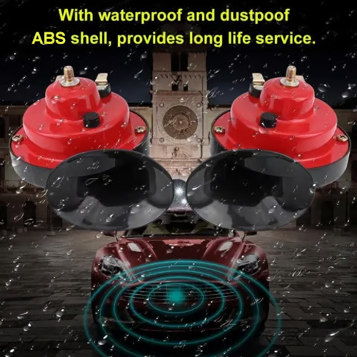 🚨150DB Train Horn—Small Size, BIG Sound!&🔥Modified 12V snail horn for motorcycles, universal 150dB tweeter, waterproof car horn🔥