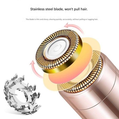 Painless facial hair remover, can be used on the lips, body, arms, beard, hair, and chin.  A perfect Valentine's Day gift for mothers and girlfriends, suitable for home use and travel.