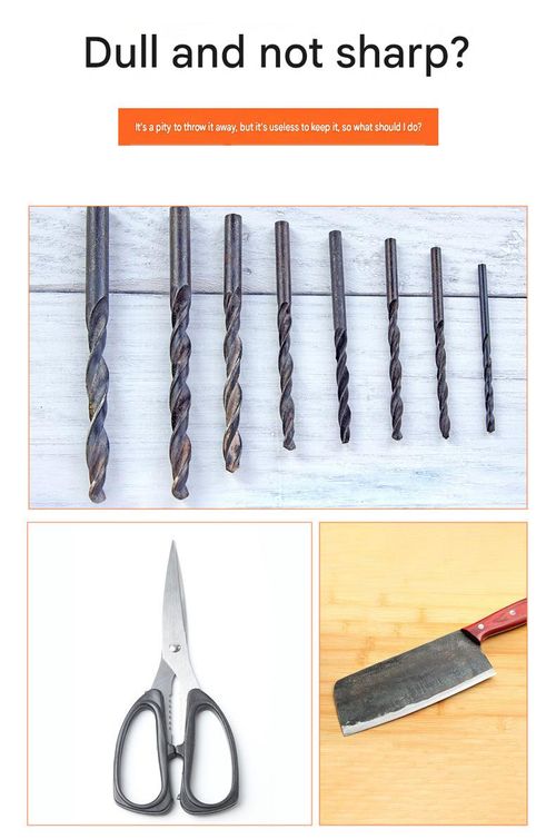 Drill bit sharpener, portable multi-functional drill bit sharpener, suitable for grinder accessories, electric drill bit sharpener for all drill bits.