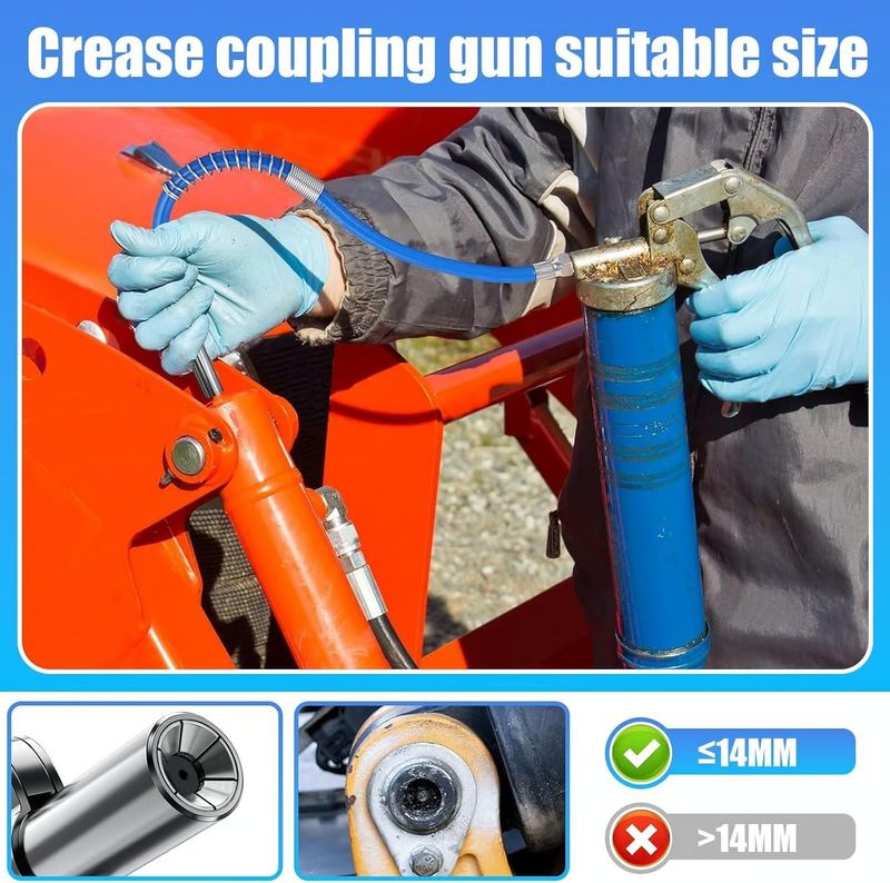 🛠️ Double Handle High Pressure Quick Release Grease Coupler 🔩