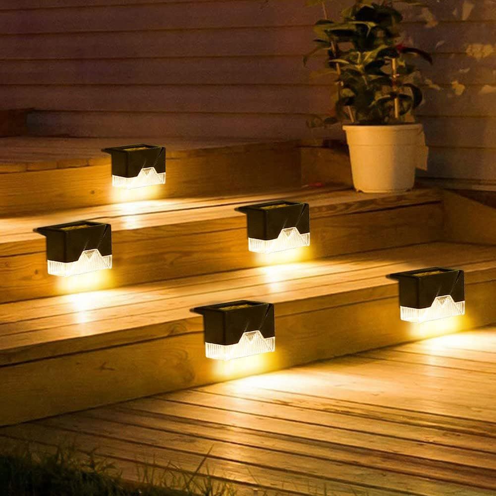 ⏳Limited Sale 50% OFF🔥5PCS-IN-A-PACK Radiant Solar Powered Waterproof Deck Lights for Outdoors☀️💡