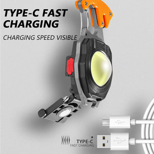 🔥HOT SALE - Multifunction Keychain Flashlight