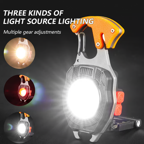 🔥HOT SALE - Multifunction Keychain Flashlight