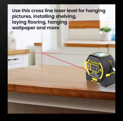 📐3 in 1 🏗️Tape Measure Laser Distance Meter 🏠