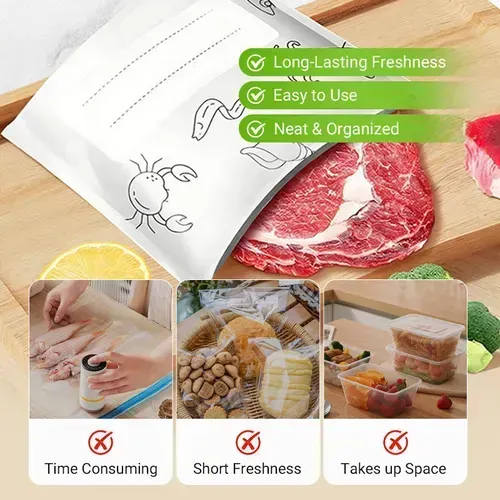 🥦Reusable Aluminum Foil Sealable Storage Bags sales