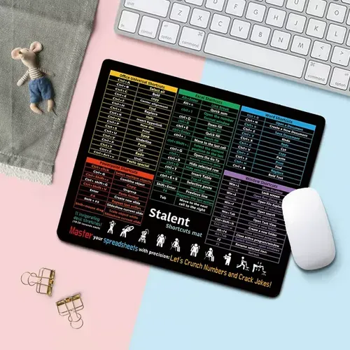 Excel Cheat Sheet Desk Mat