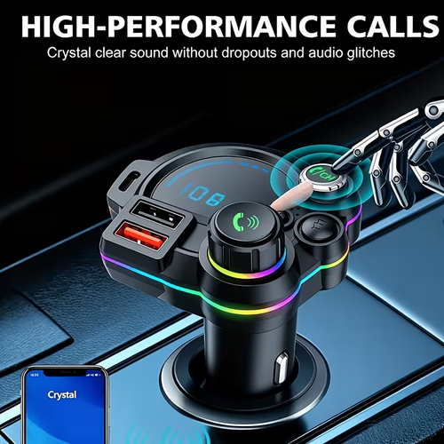 Car MP3 FMtransmitter player with Bluetooth V5.3