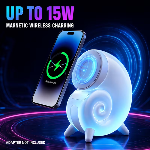 3-in-1 Snail Shell Magnetic Wireless Charger