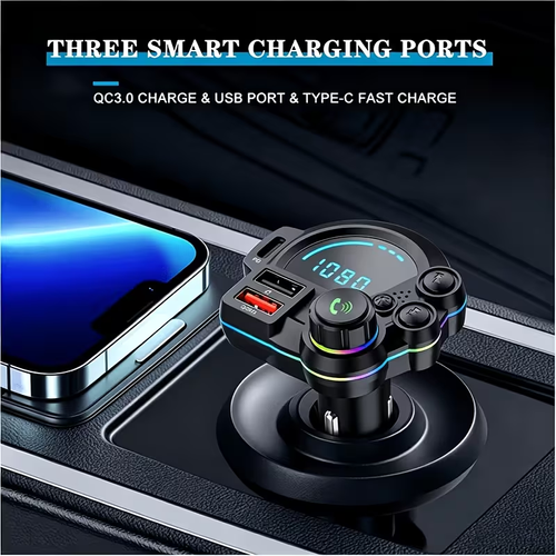 Car MP3 FMtransmitter player with Bluetooth V5.3