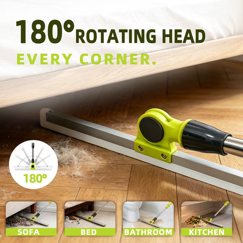 All-in-One Floor Squeegee & Microfiber Cleaning Tool