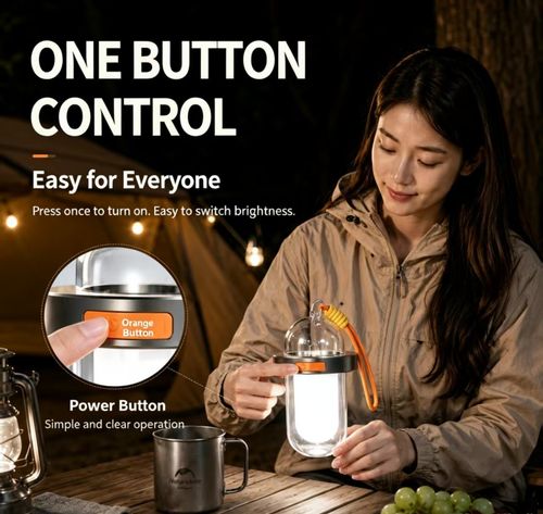 Outdoor Solar Camping Light, Multi‑Functional Ambient Light, High‑Brightness Lighting, Portable Compact Night Light