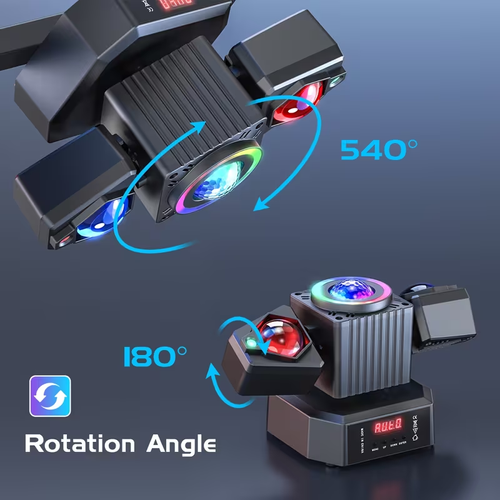 Stage Effect Light with RGBW 4-In-1 Lighting Effect And Starry Effect Controlled by DMX512, AUTO, Sound-Activated And Master-Slave in DJ Party Concert Church Wedding Theater