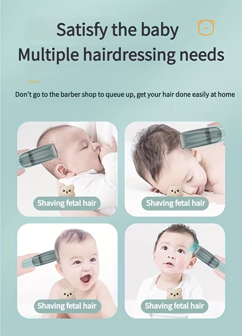 Baby Hair Clippers, Electric Shavers, Youth Hair Trimmers, Quiet Home Hair Clippers with Automatic Suction, Ceramic Blades, Portable USB Rechargeable, Easy Styling And Smooth Cutting,