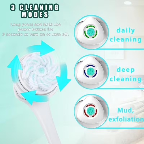 5-in-1 Electric Body, Back and Face Shower Brush