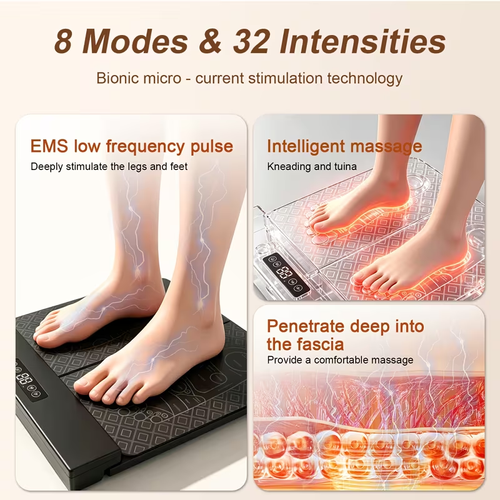 🦵EMS Foot & Body Massager | Relieve Muscle Fatigue & Boost Circulation
